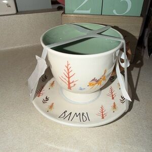 Rae dunn Bambi tea cup and plate - yes